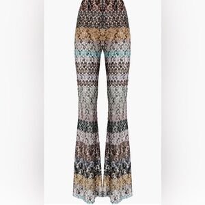 Missoni flare pants in Embroidered lace size 44